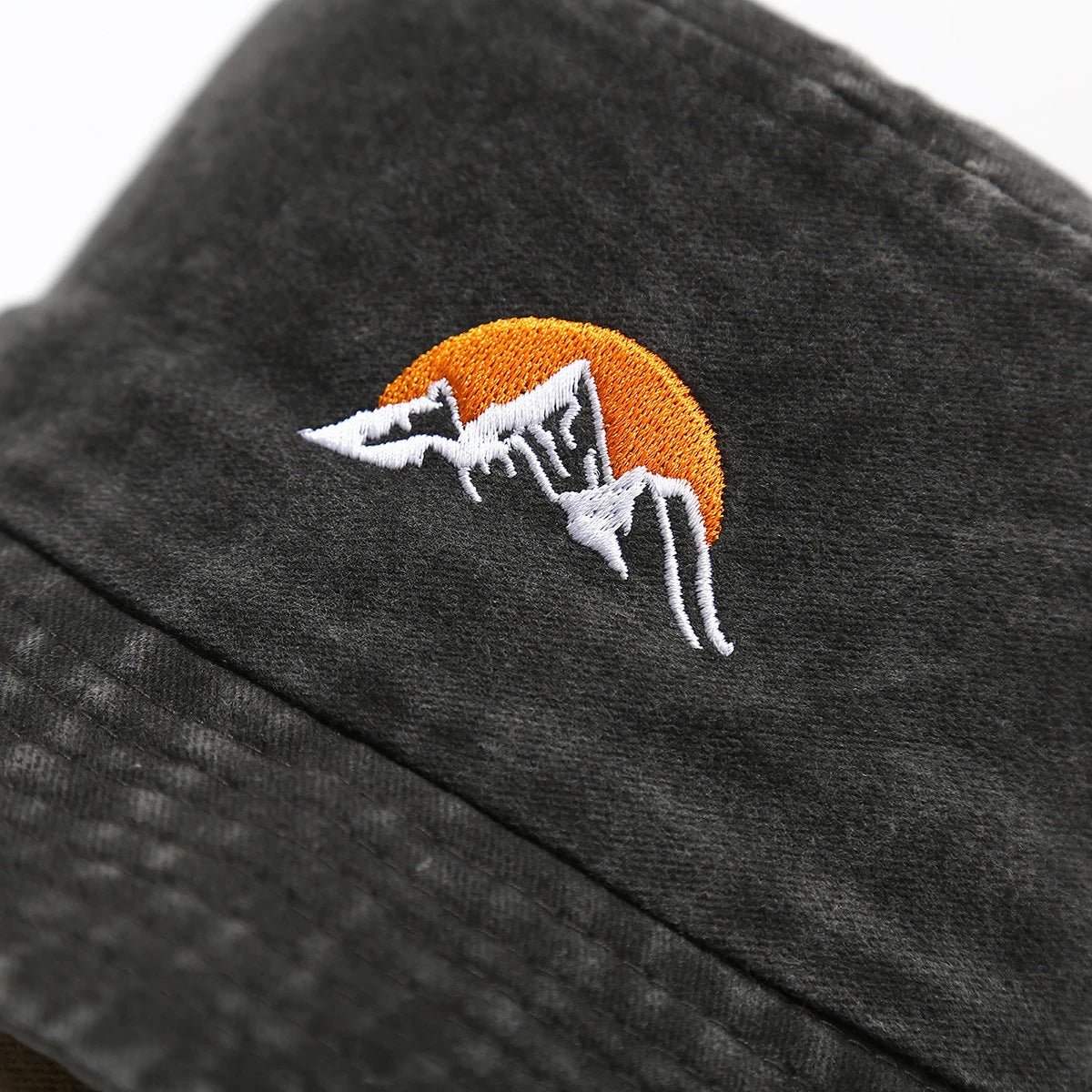 “Sunrise” Fashionable Embroidered Bucket Hat Fisherman Hat And Sun Hat
