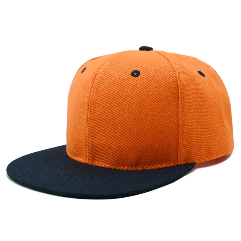 Unisex Flat Brim Snapback Hat For Men Women