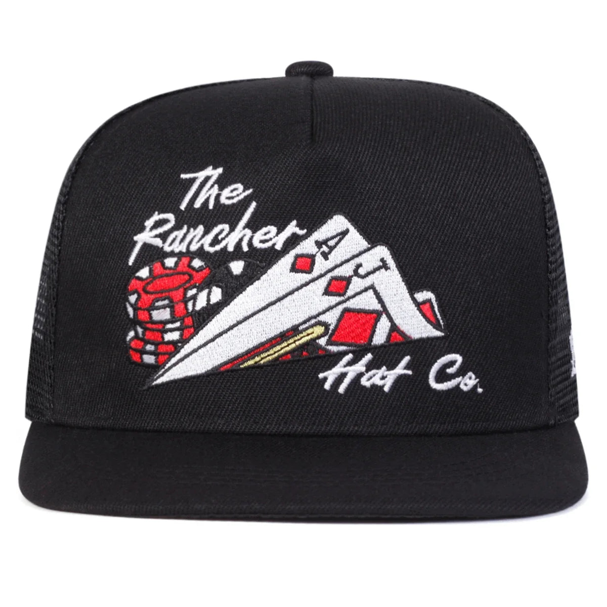 Unisex Poker Embroidery Hip hop Net Hats