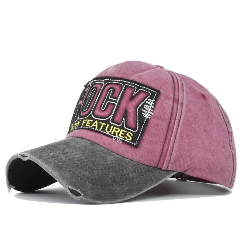 Version Of The New Washed Letter Spring And Autumn Cap
