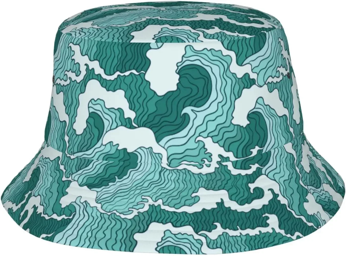 Japanese Wave Fisherman Cap Hip Hop Gorras Summer Unisex Printing Bucket Hat