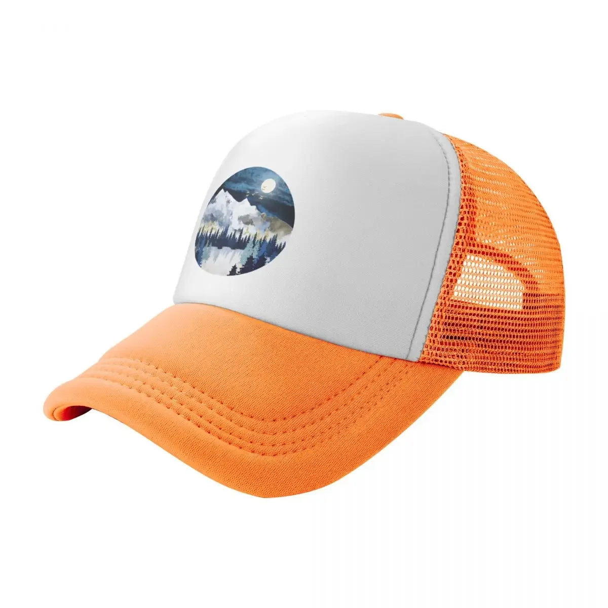 Moonlit Snow Baseball Cap