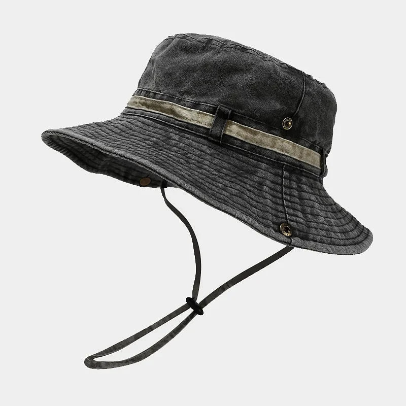Four Seasons Cotton Solid Bucket Hat