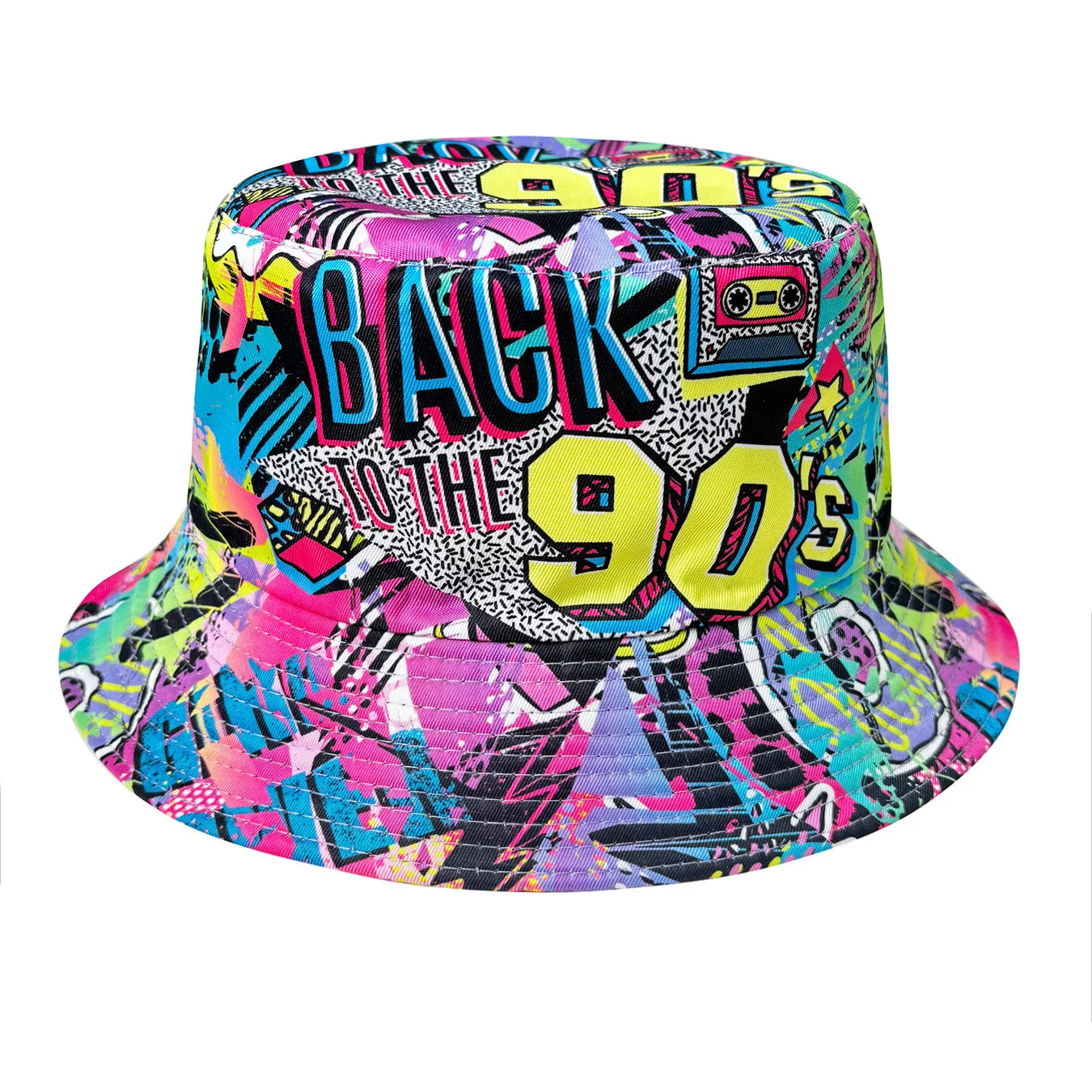Abstract Graffiti Art Back 90S Colorful Printed Bucket Hat