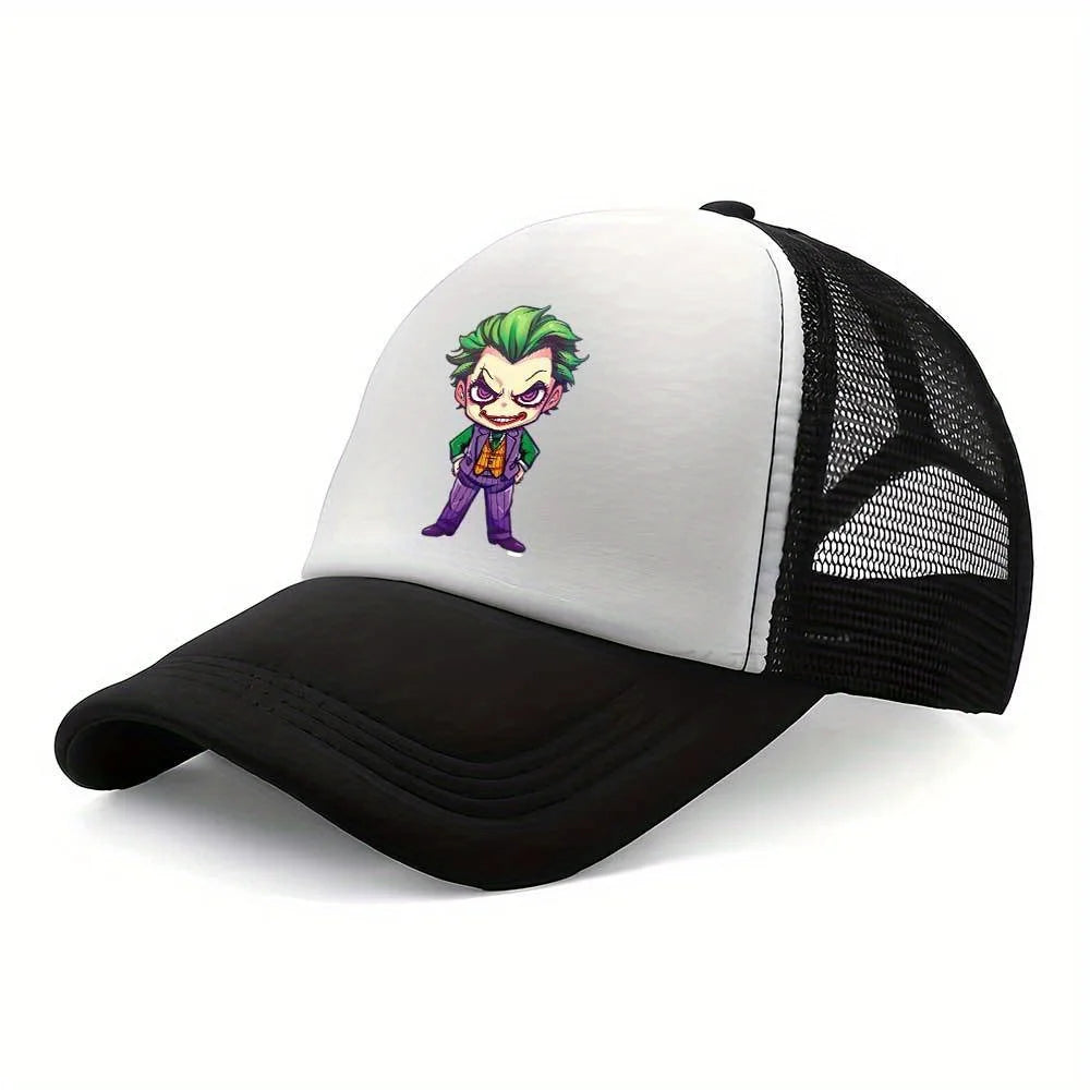 Joker-Themed Cartoon Baseball Cap