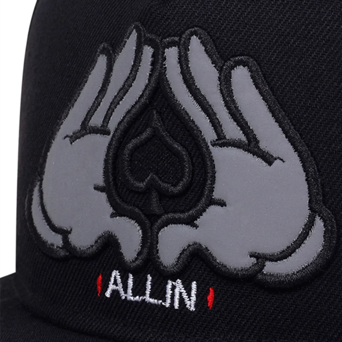 Fashion ALL IN Embroidery Baseball Cap Brooklyn Black Snapback Hat For Men Women Cap Bone