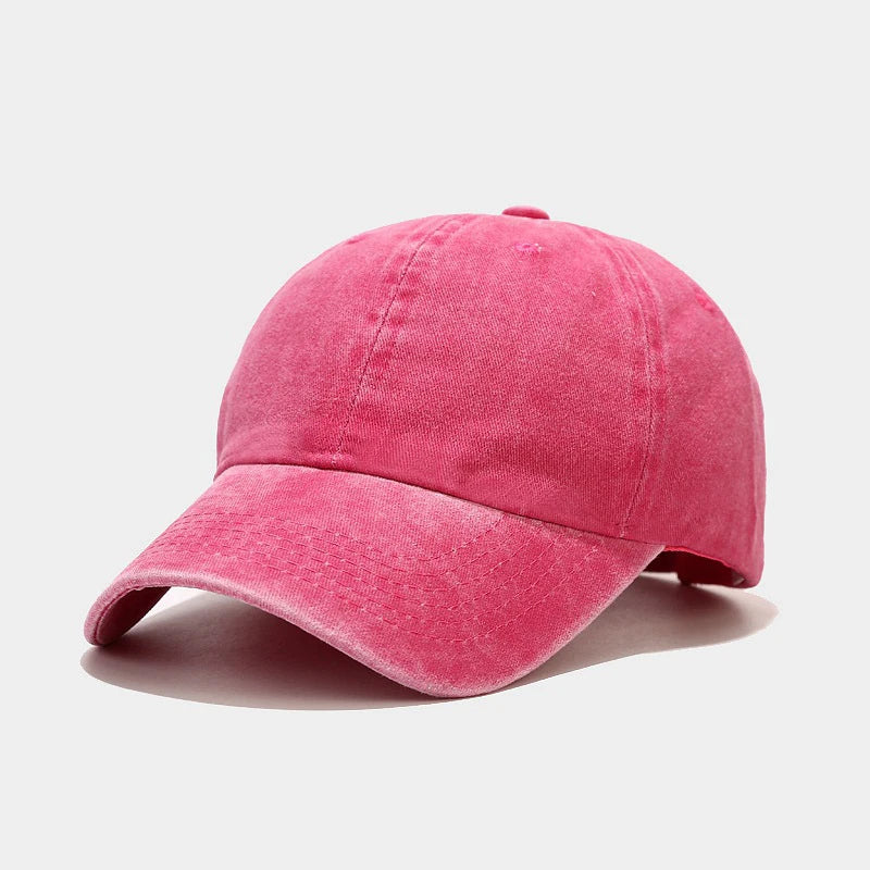 New Spring Summer Cap Washed Cotton Baseball Cap Men Women