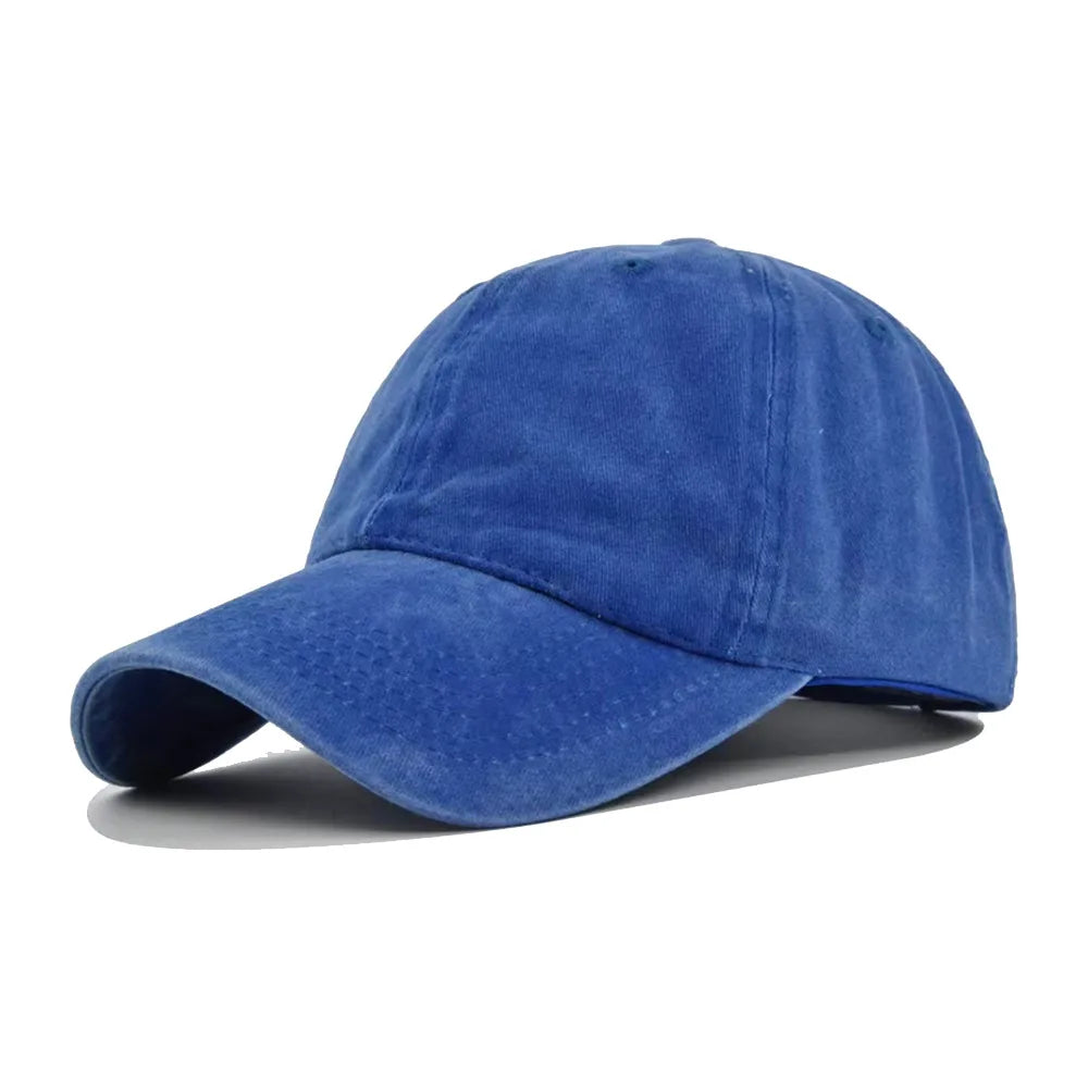 Vintage Washed Distressed Plain Baseball Cap