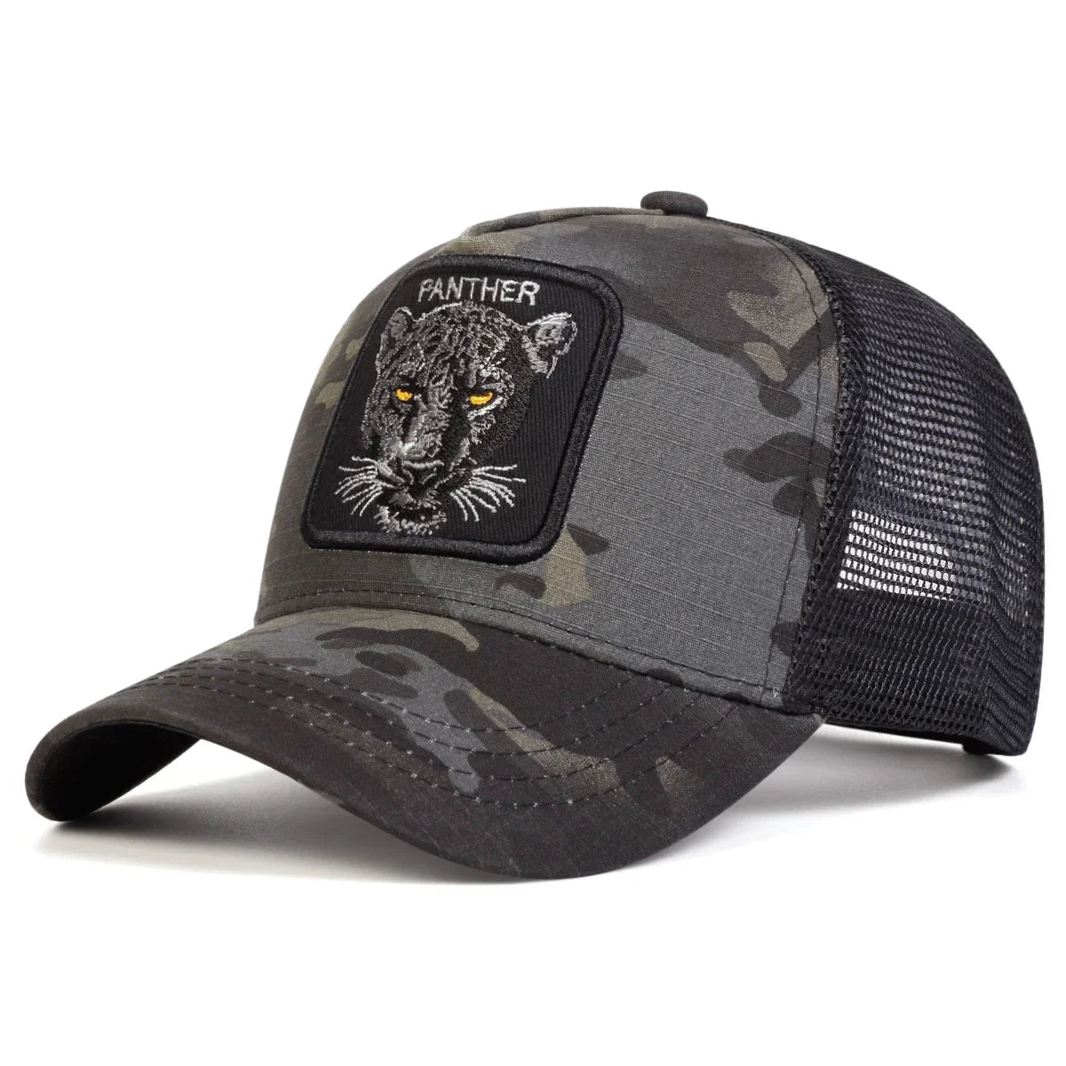 Panther Embroidered Mesh Baseball Cap