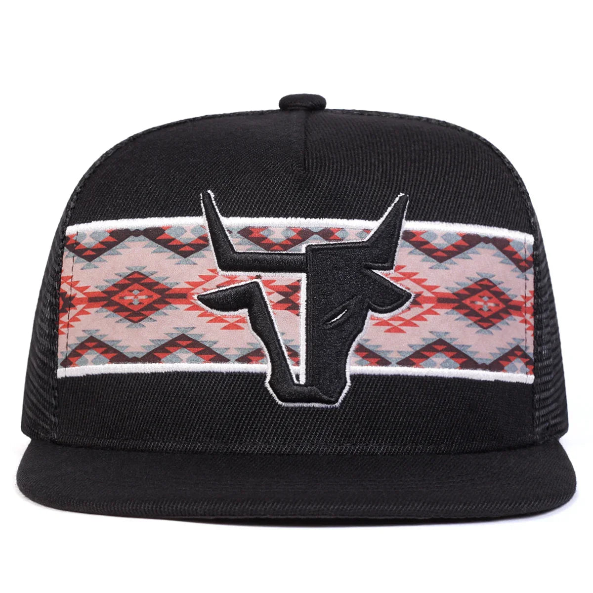 Unisex Head Embroidery Hip-hop Net Hats