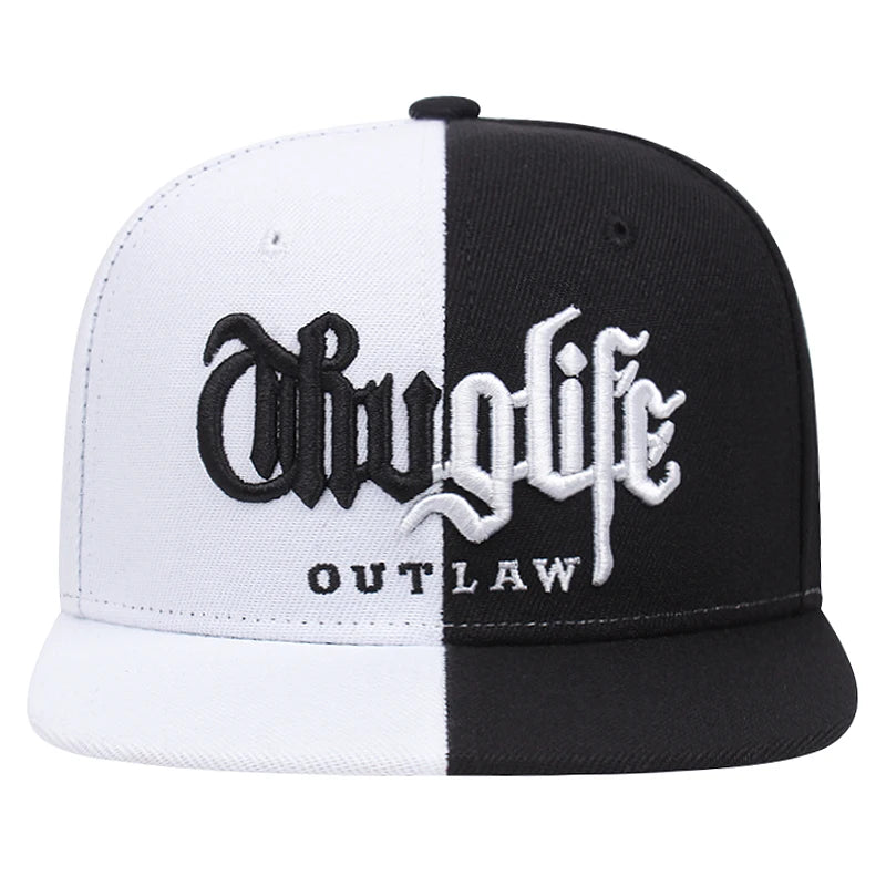 2025 Fashion Fastball CAP Thug Life Embroidery Hip Hop Baseball Cap Snapback Hat