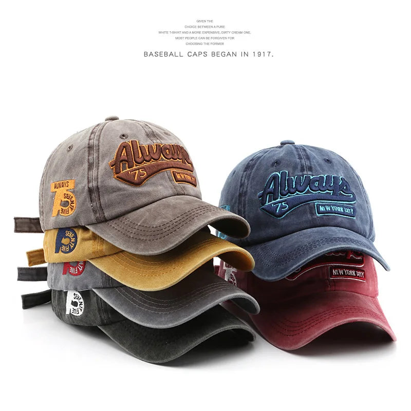 Embroidered Baseball Cap For Women Men New