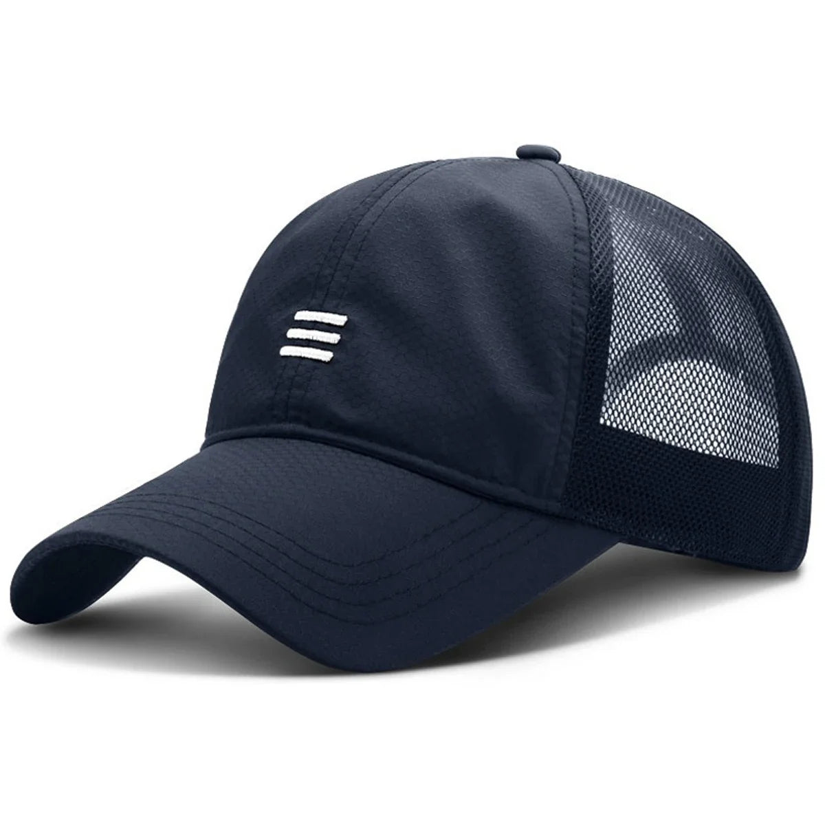 Unisex Three Horizontal Embroidered Quick Drying Baseball Caps