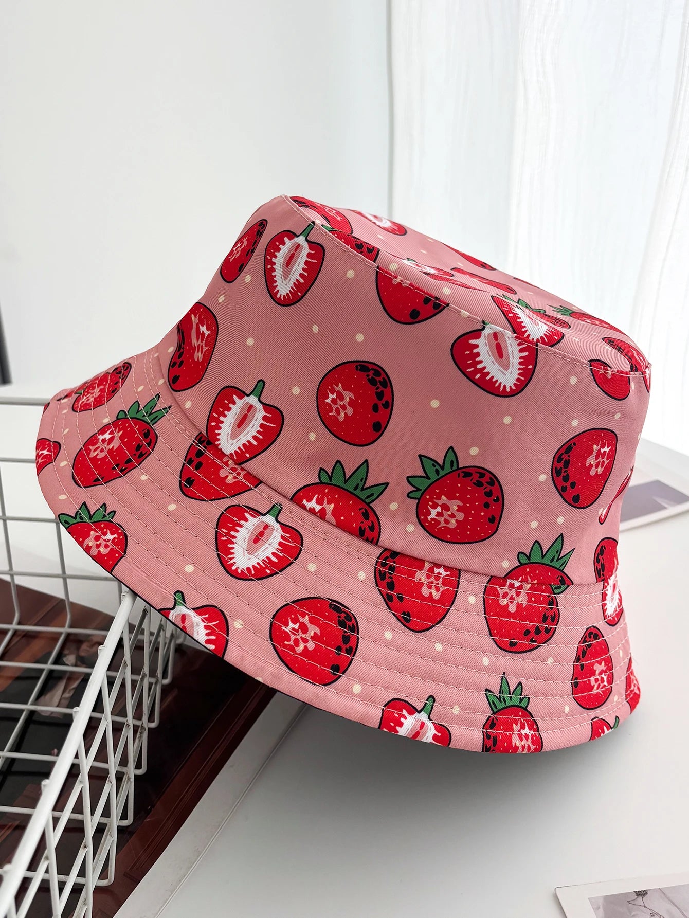 Bucket Hat Vintage Style Bucket Hats Fisherman Hats Cartoon Printing Panama Cap