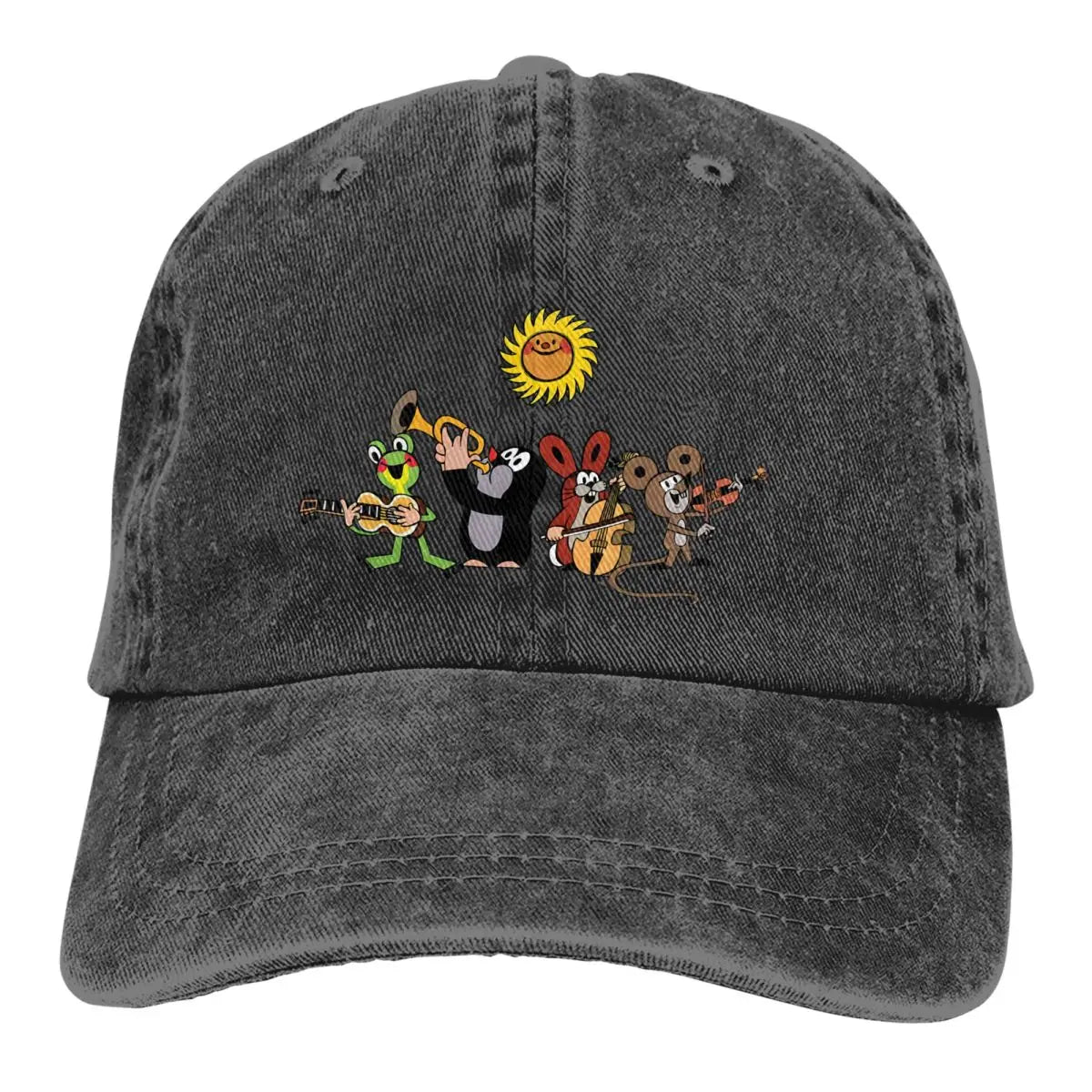 The Little Mole Multicolor Hat Peaked Baseball Hat