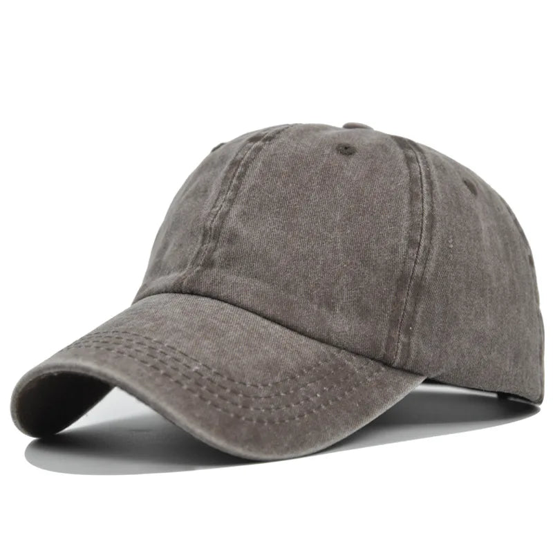 Vintage Washed Distressed Plain Baseball Cap