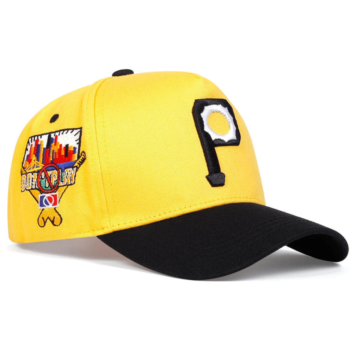 Unisex Personalized P Letter Embroidery Baseball Caps Sunscreen Hat