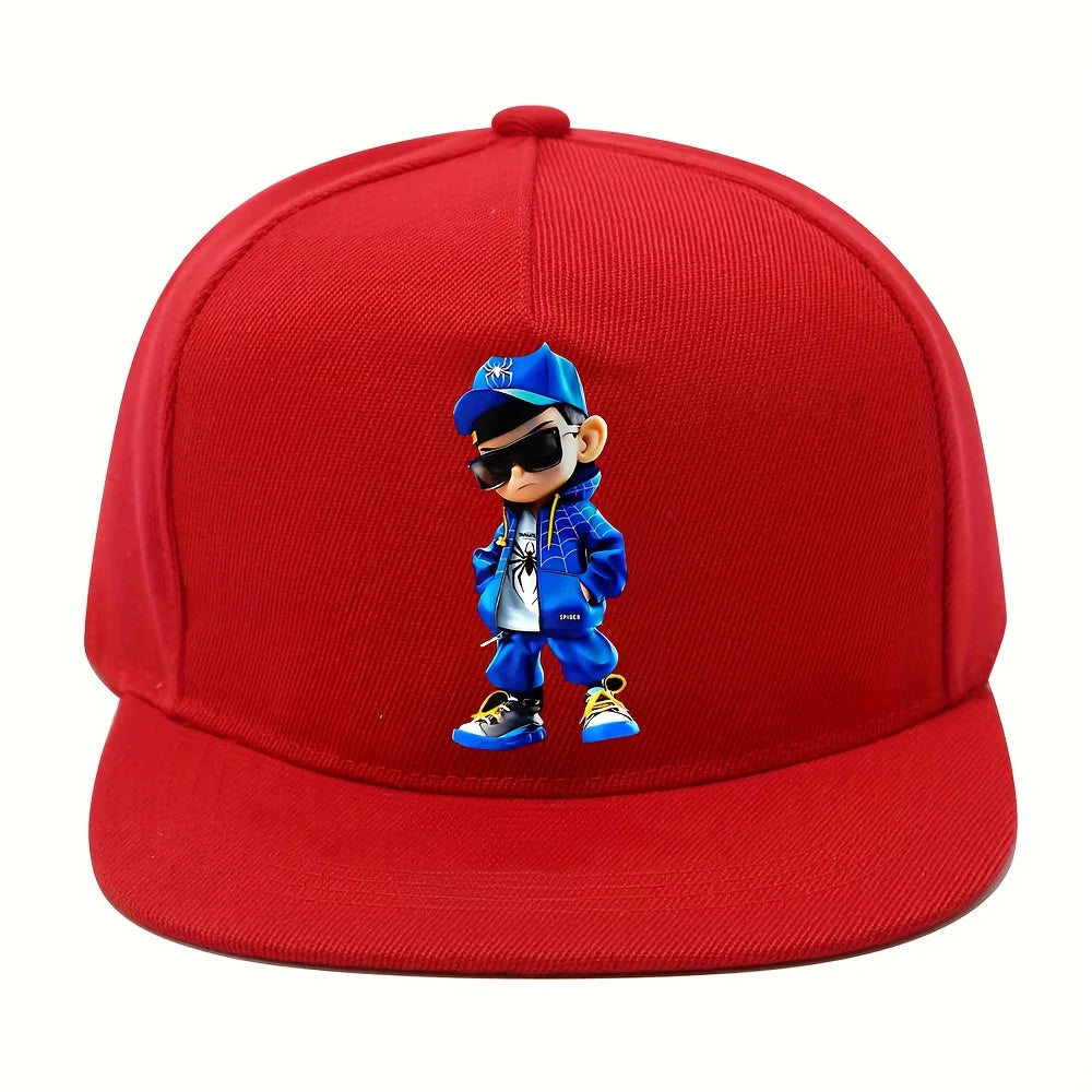 Cool Spider Pattern Printed Baseball Cap