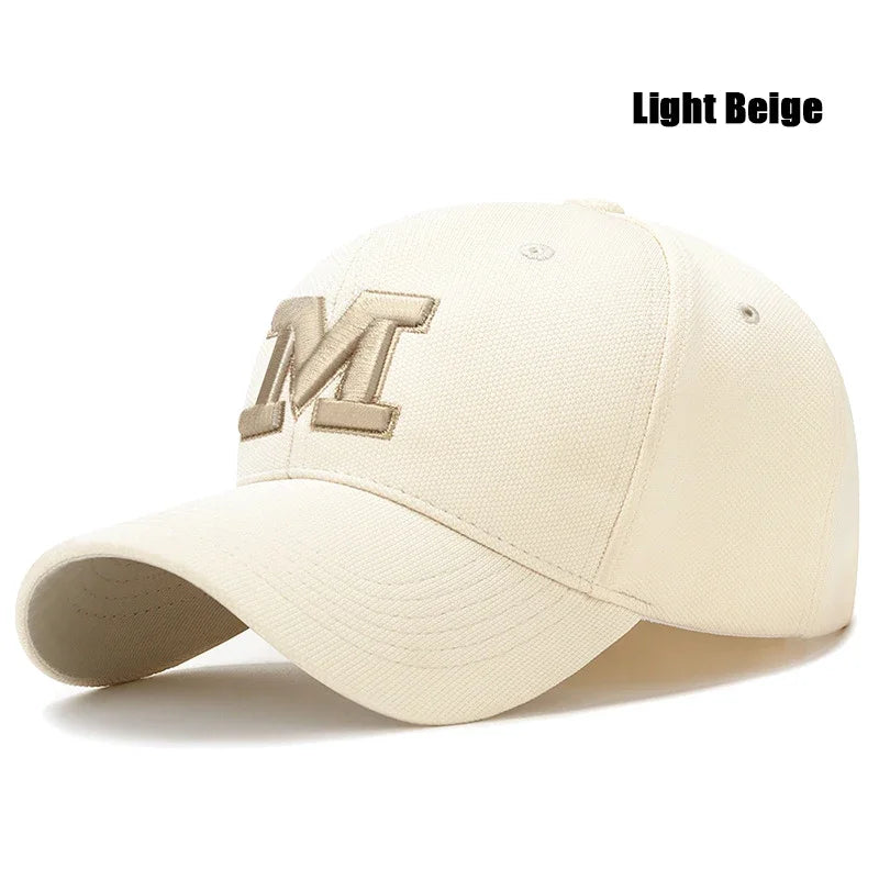Fashion Men Women M Letter Three-Dimensional Embroidery Baseball Cap