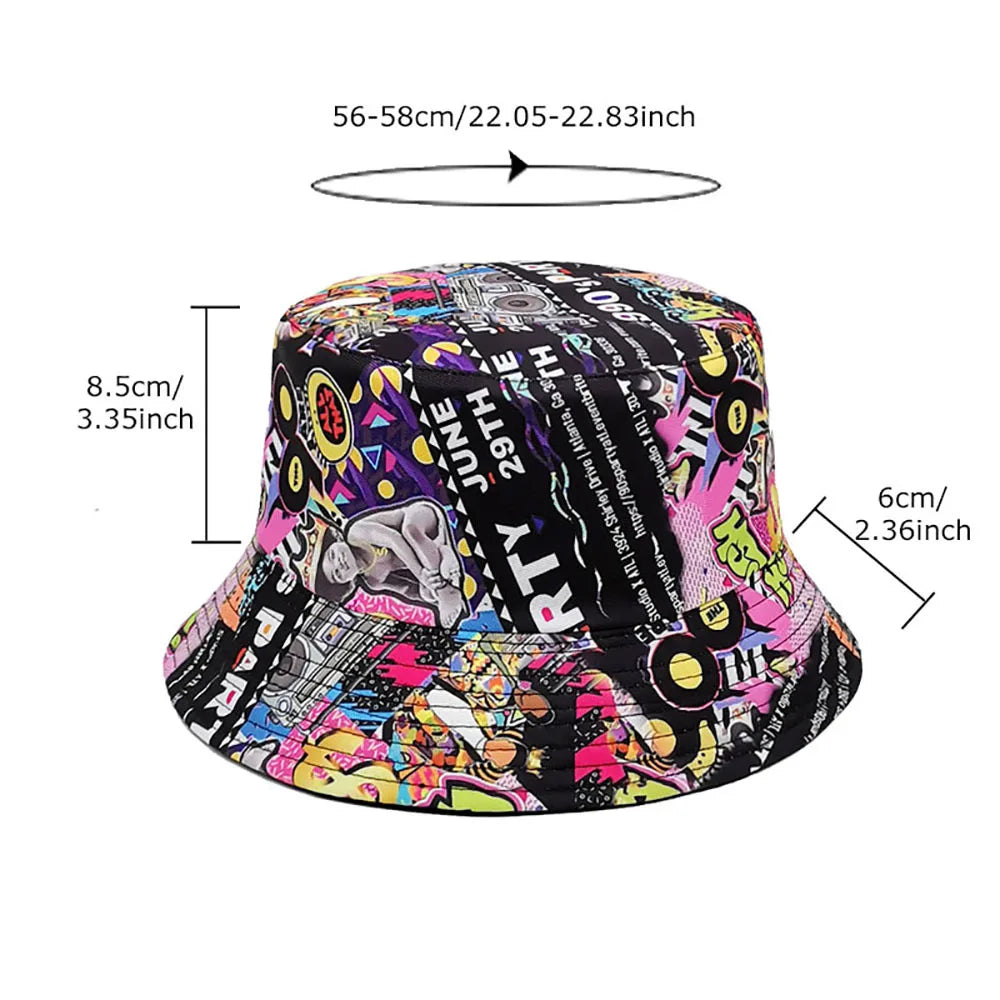 Classic 1990'S Party Reversible Bucket Hat