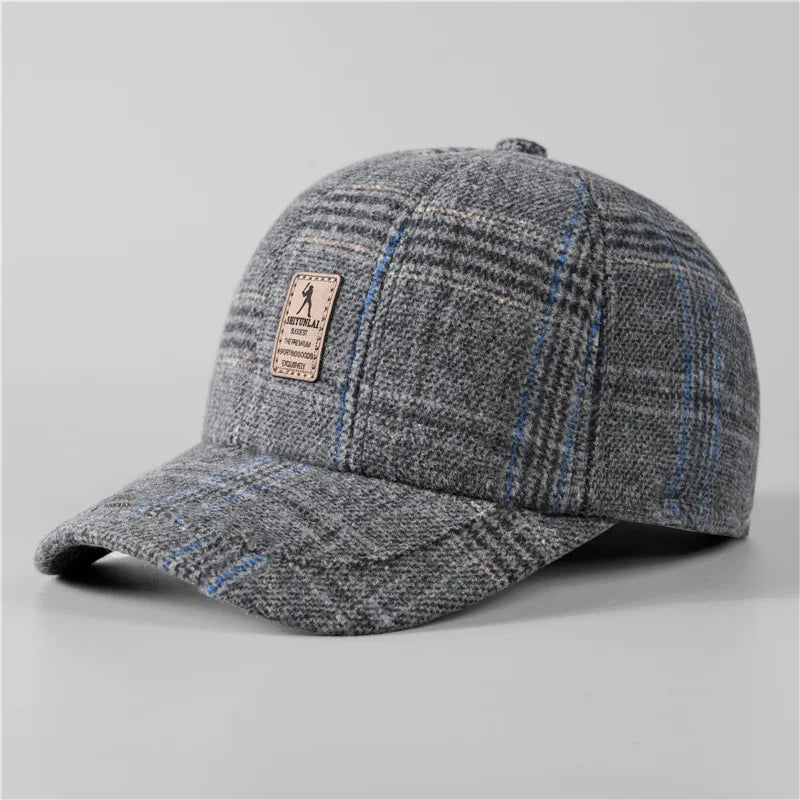 Warm Winter Baseball Cap With Ear Flaps For Men, Auturnn Thick Cap For Gifts