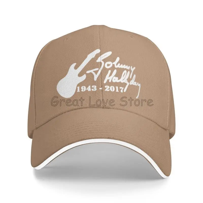 Johnny Hallyday Print Baseball Cap