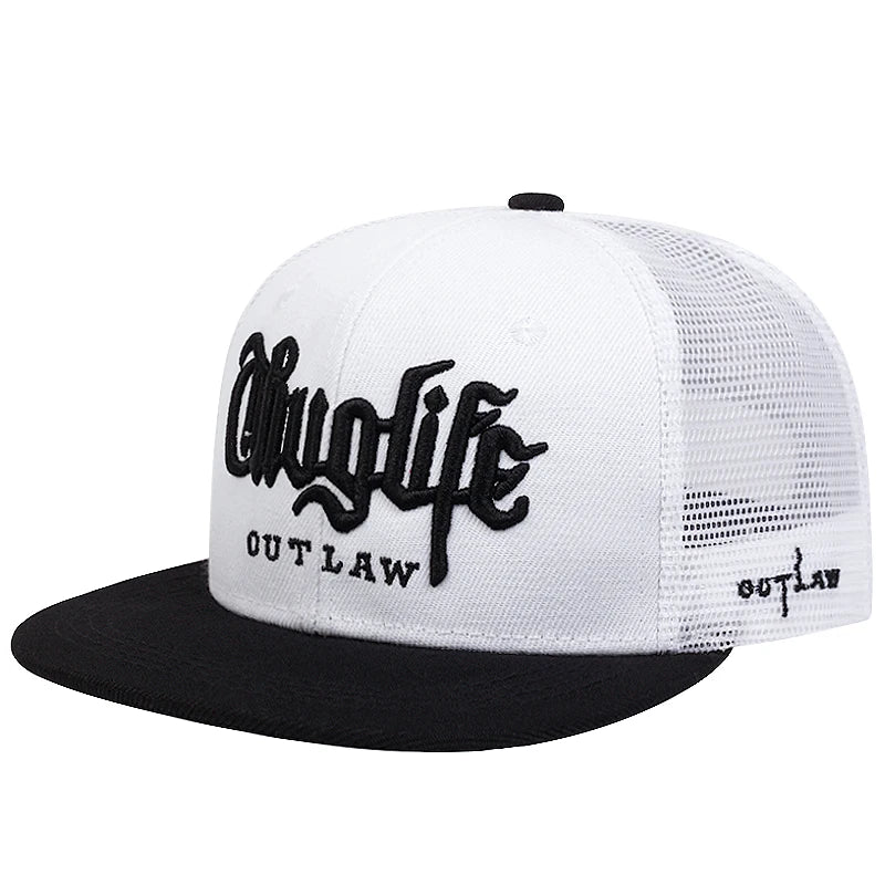 2025 Fashion Fastball CAP Thug Life Embroidery Hip Hop Baseball Cap Snapback Hat