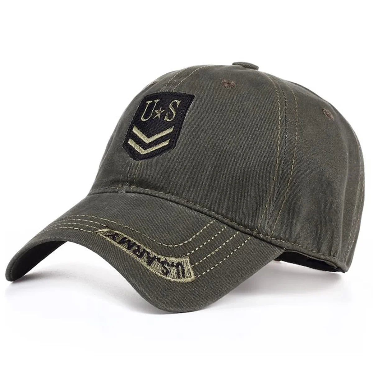 Unisex US Letter Embroidery Baseball Caps Sunscreen Hat Sports Cap