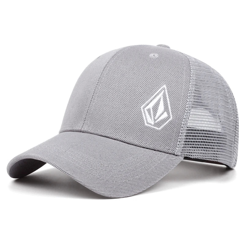 2025 New Diamond Embroidered Cotton Mesh Hat Men's Hip Hop Hat Decorative Hat Women's Baseball Hat