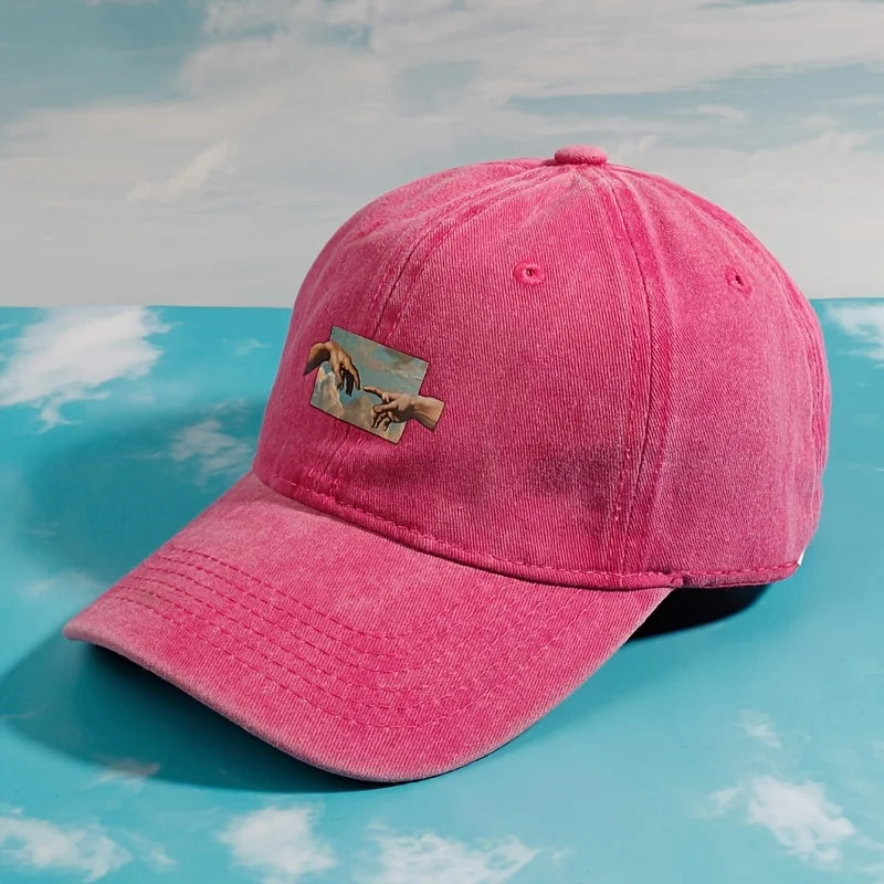 Vintage Printed Baseball Cap For Both Men And Women