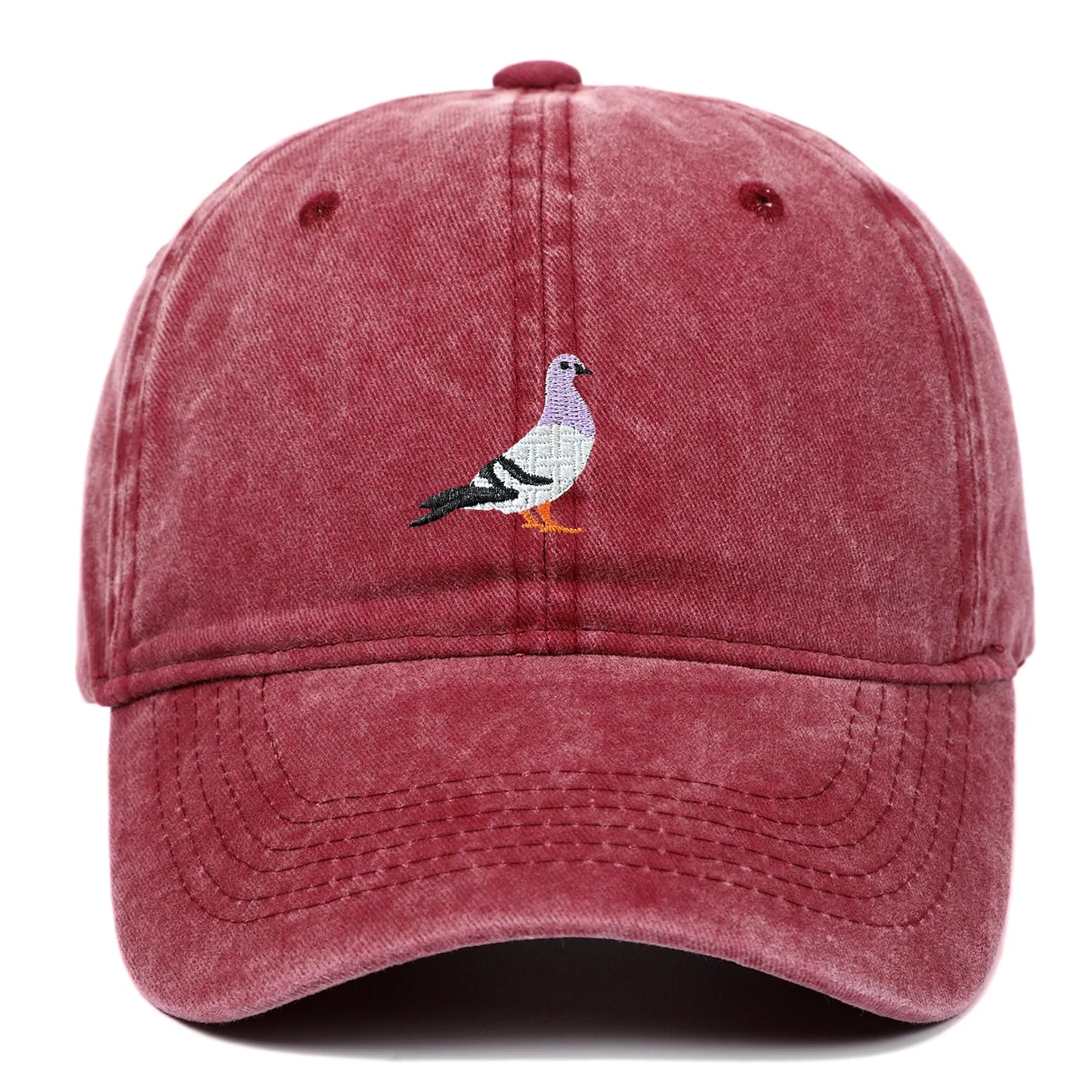 Baseball Cap Suitable For All Seasons, Pigeon Embroidery Pattern, Men's And Women's Daily Casual Fashion