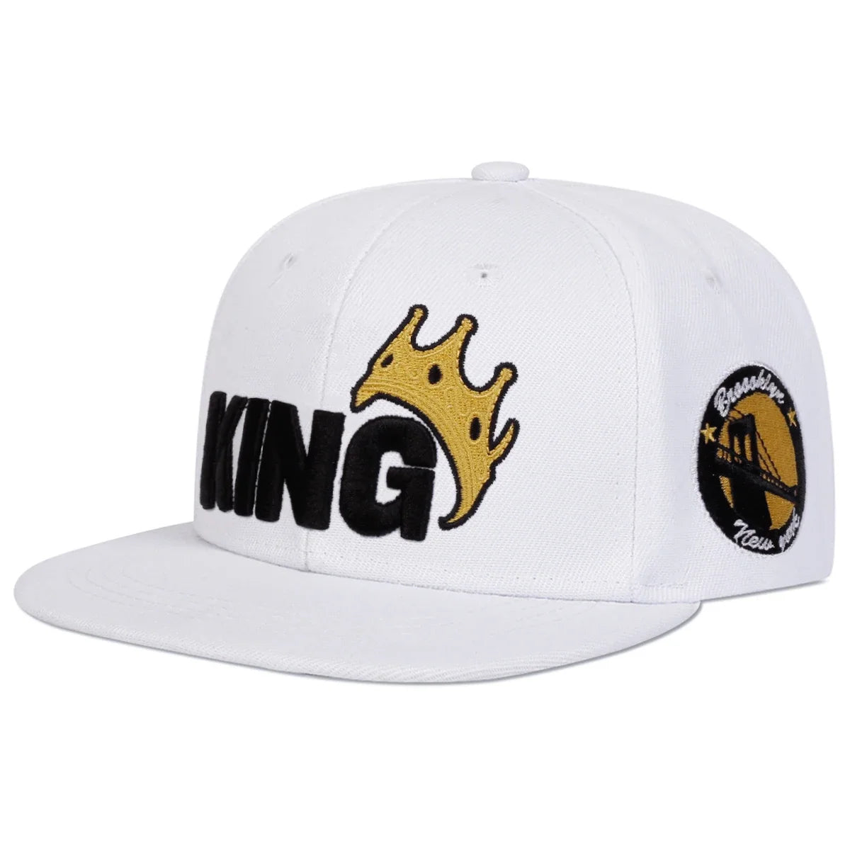 Unisex KING Crown Embroidery Hip-hop Hats Baseball Caps Snapback Caps
