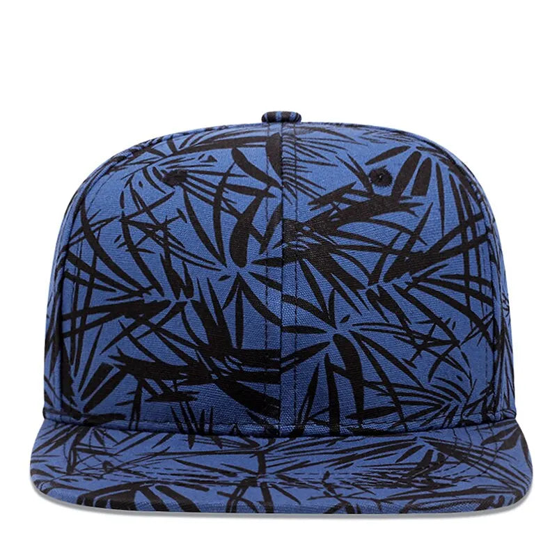 Fashion Baseball Caps Snapback Bamboo Leaf Printing Hats Outdoor Sports Caps Hip Hop Hats Trendy For Men Women Hats