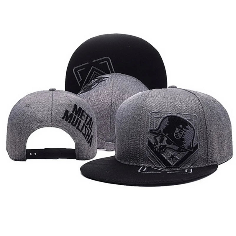Unisex Helmeted Man Embroidery Hip-hop Hats Snapback Caps Baseball Caps