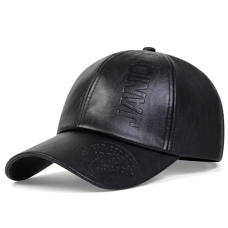 Unisex 1985 Imprinting Leather Baseball Caps