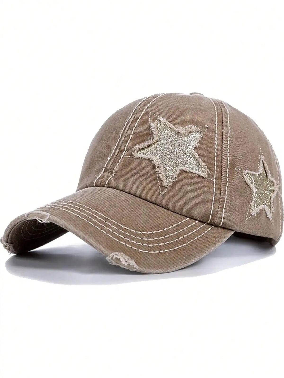 Piece Wash Worn-Out Ponytail Baseball Cap
