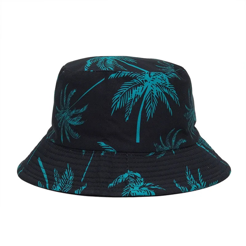 Big Head Size Bucket Hat Male Reversible Hawaii Korean Spring Hats