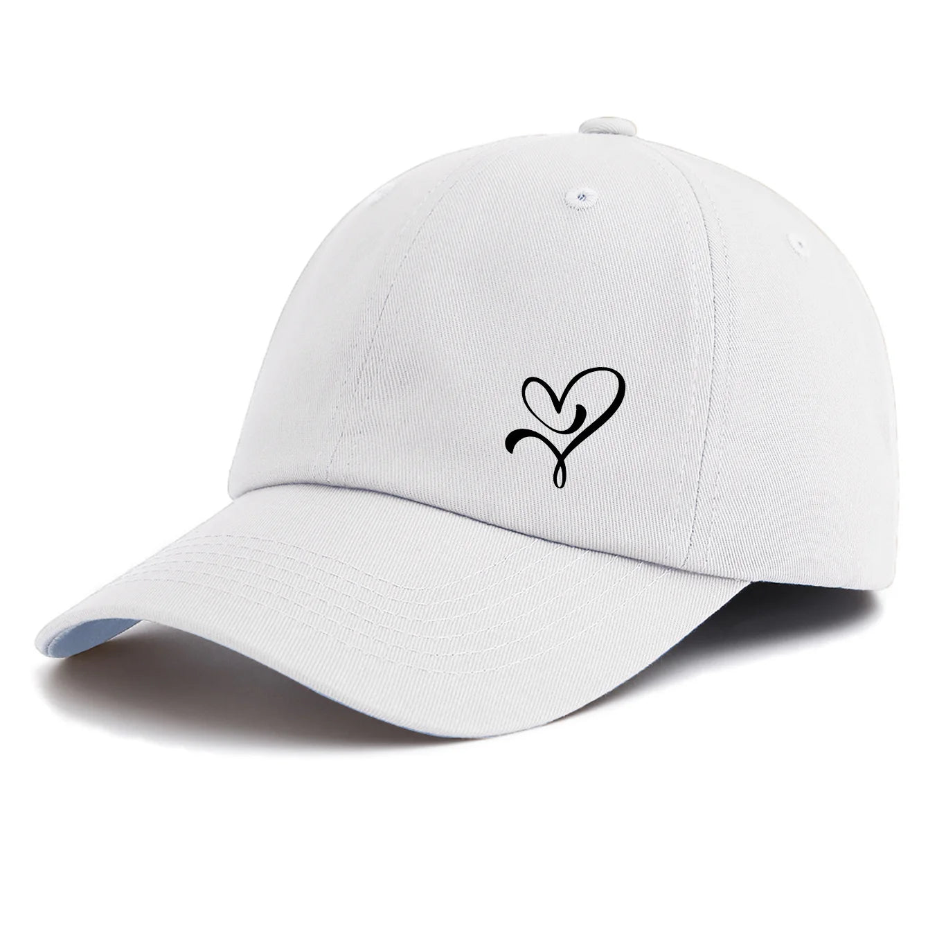 HEART Print Baseball Cap For Adults