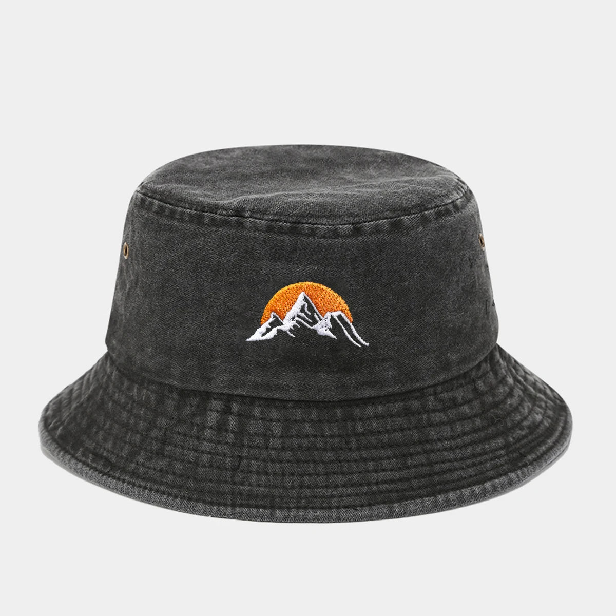 “Sunrise” Fashionable Embroidered Bucket Hat Fisherman Hat And Sun Hat