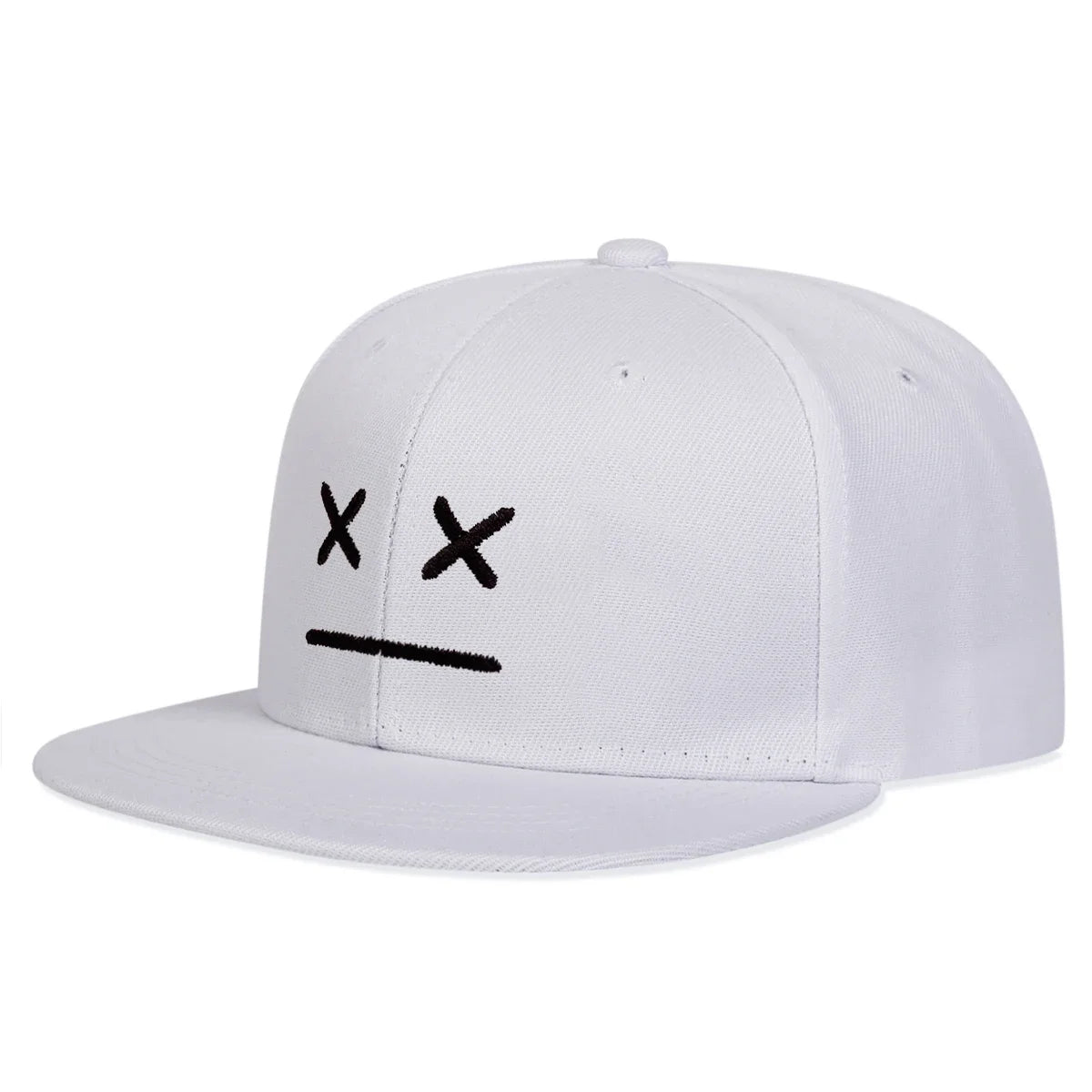 Unisex XX Smiley Face Embroidery Hip-hop Hats Snapback Caps