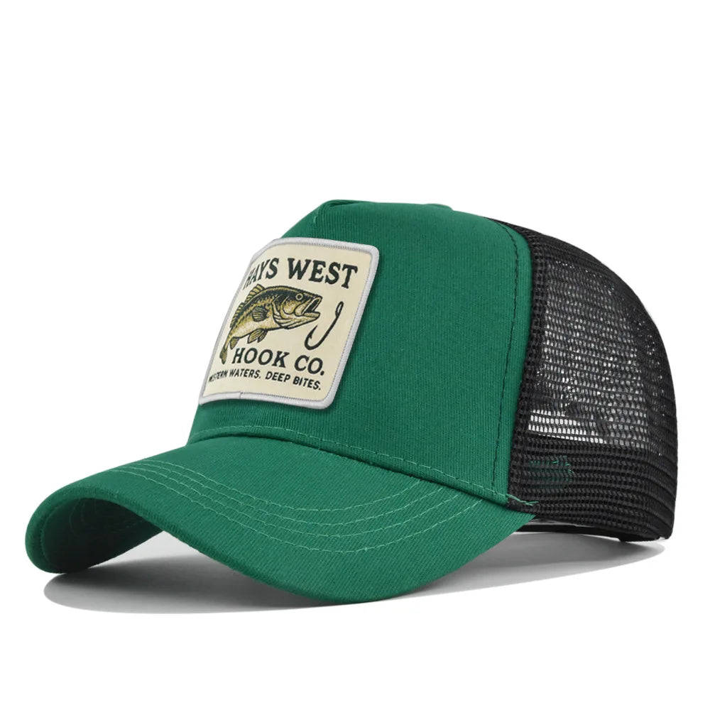 High Quality Fishing Embroidery Baseball Cap