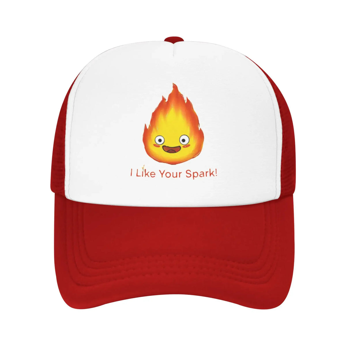Magic Fire Demon Calcifer I Like Your Spark Pool Party Mesh Baseball Caps