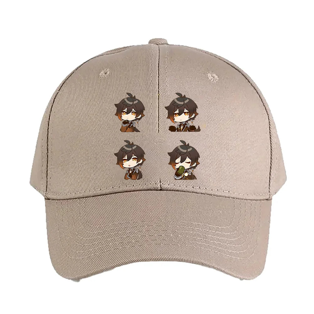 Zhongli Chibi Genshin Impact Baseball Cap
