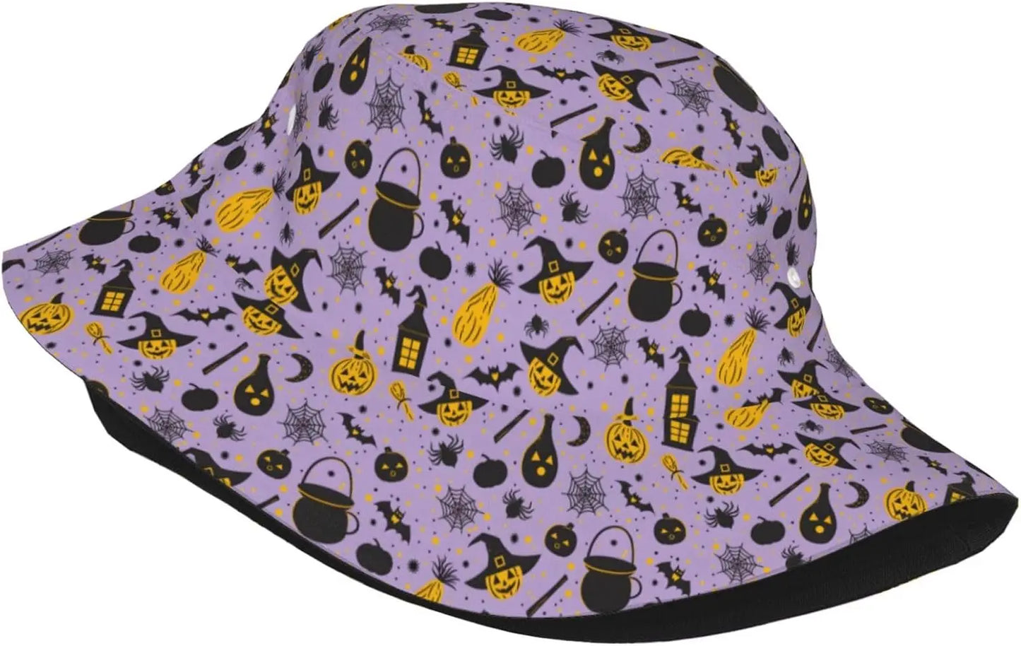 Bucket Hat For Halloween Cool Novelty Hats For Women Men Witch Hat Pumpkin Soup