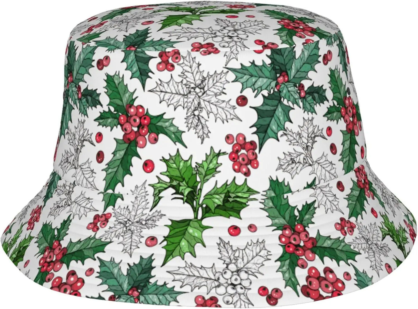 Christmas Botanical 6 Bucket Hats For Women Men