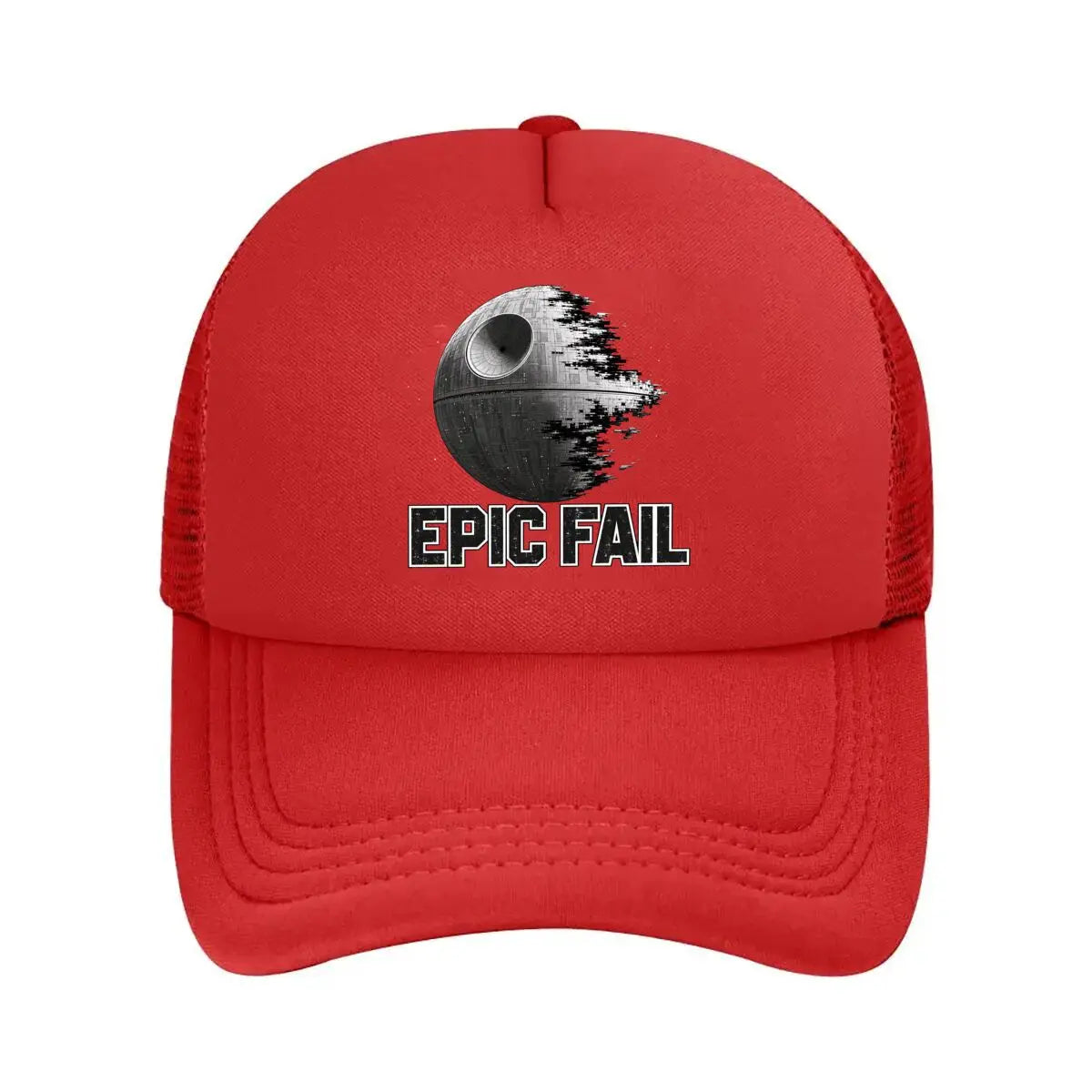 Epic Fail Space Station Humor Mesh Baseball Cap