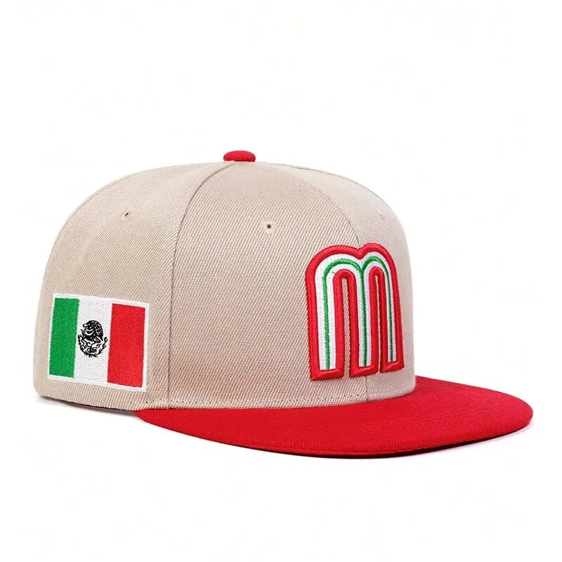 Unisex Simple Letter M Embroidery Hip-hop Hats Snapback Caps Baseball Caps