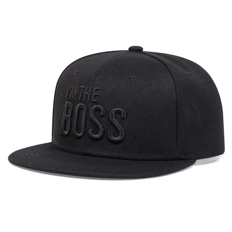 Unisex I'M THE BOSS Letter Embroidery Hip-hop Hats