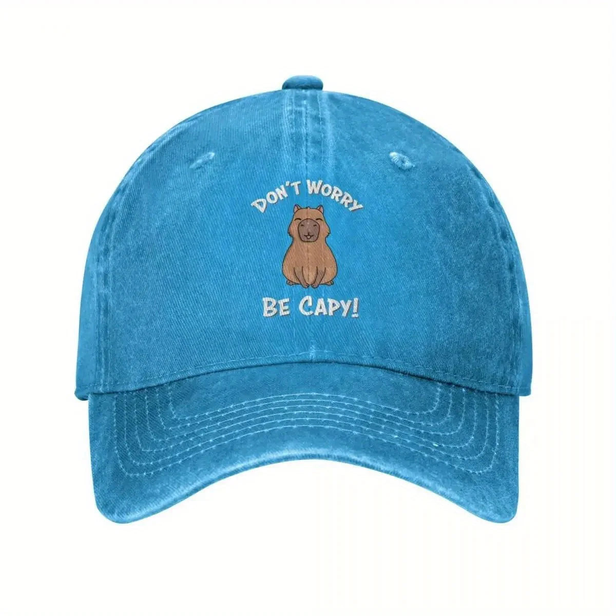 Don't Worry Be Capy Capybara Baseball Cap