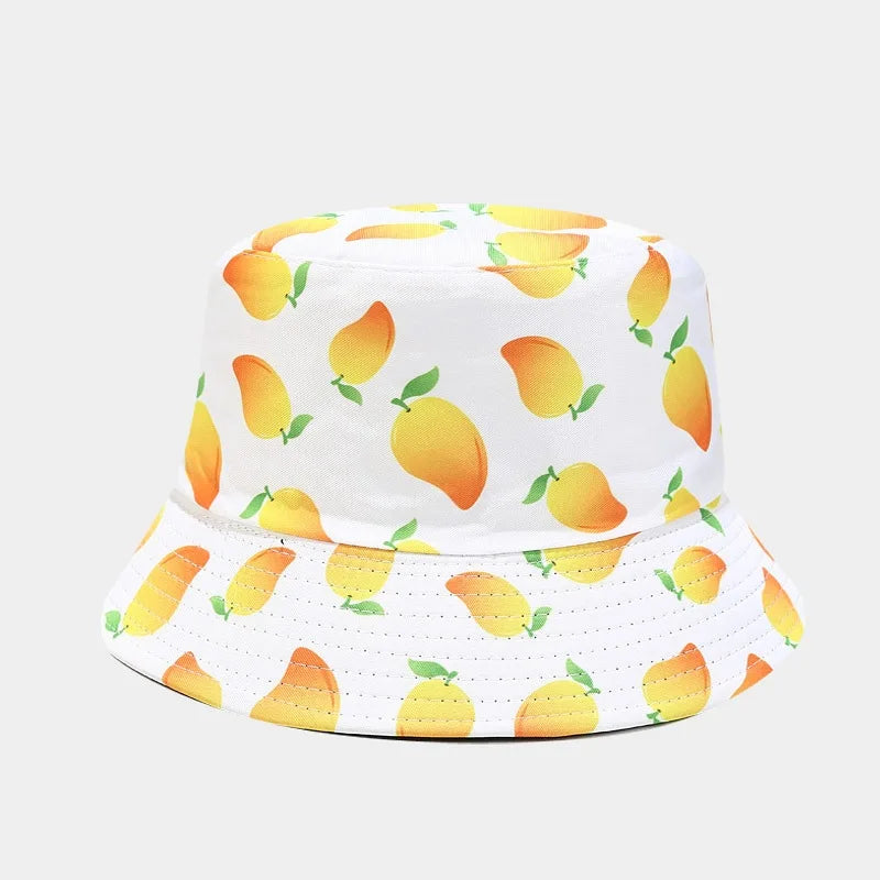 2022 18 Style Cotton Fruit Pattern Print Bucket Hat Fisherman Hat For Men And Women